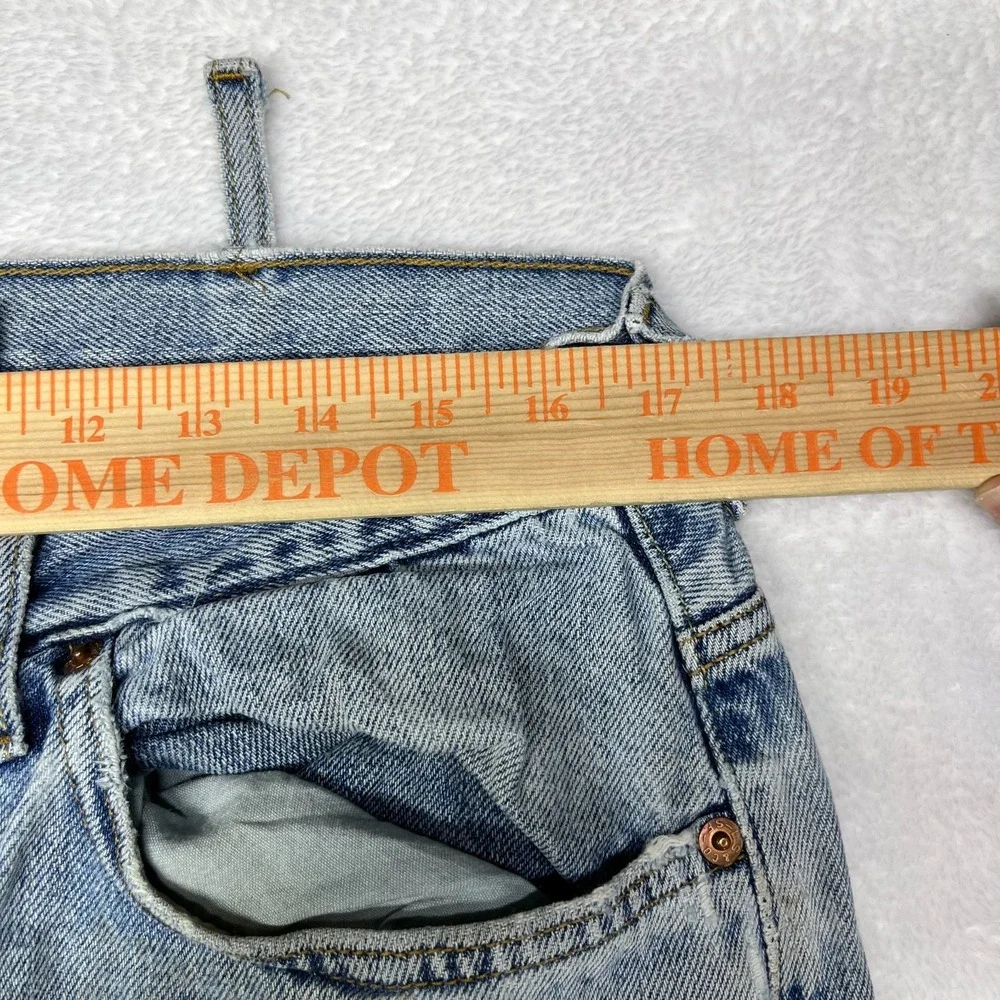 Levi's 505 Straight Leg Jeans Men's 34X31 Blue Denim Pockets Zip‎ Fly - Flaws